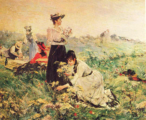 Juan Luna Picnic in Normandy painting